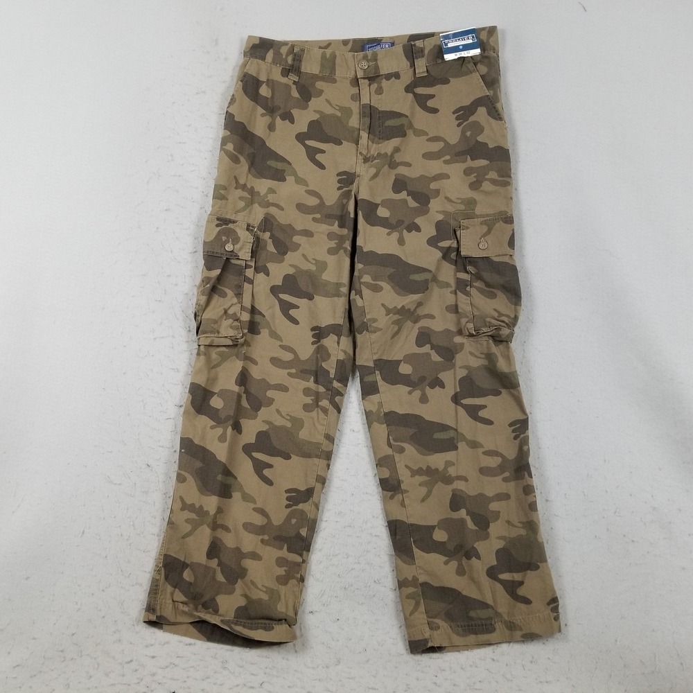 Premier International Pants‎ Mens 36x32 Beige Camouflage Cargo Cotton Casual